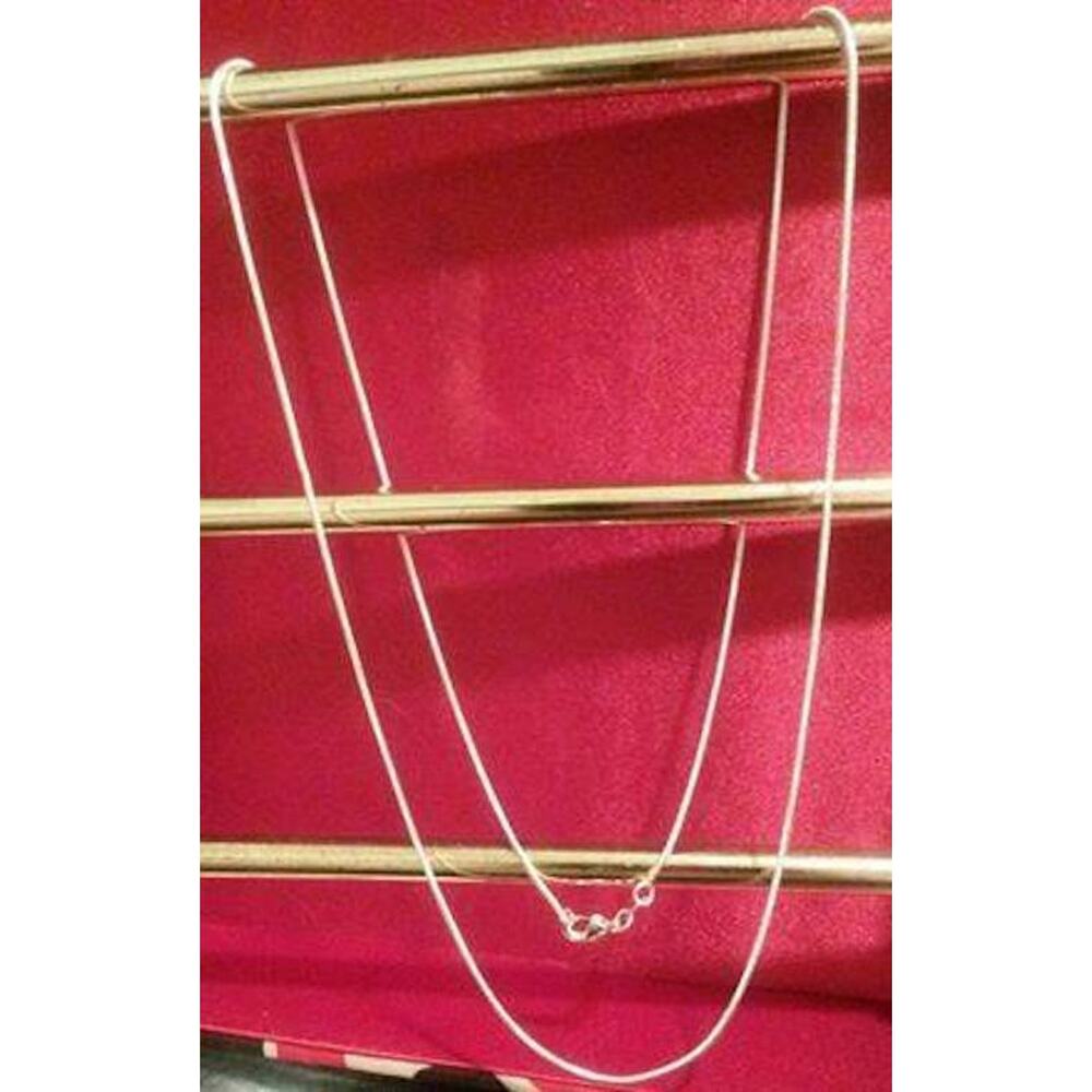 Sterling Silver 925 Plated 30 Inch Snake Chain Necklace New Thin 1/16th" Wide